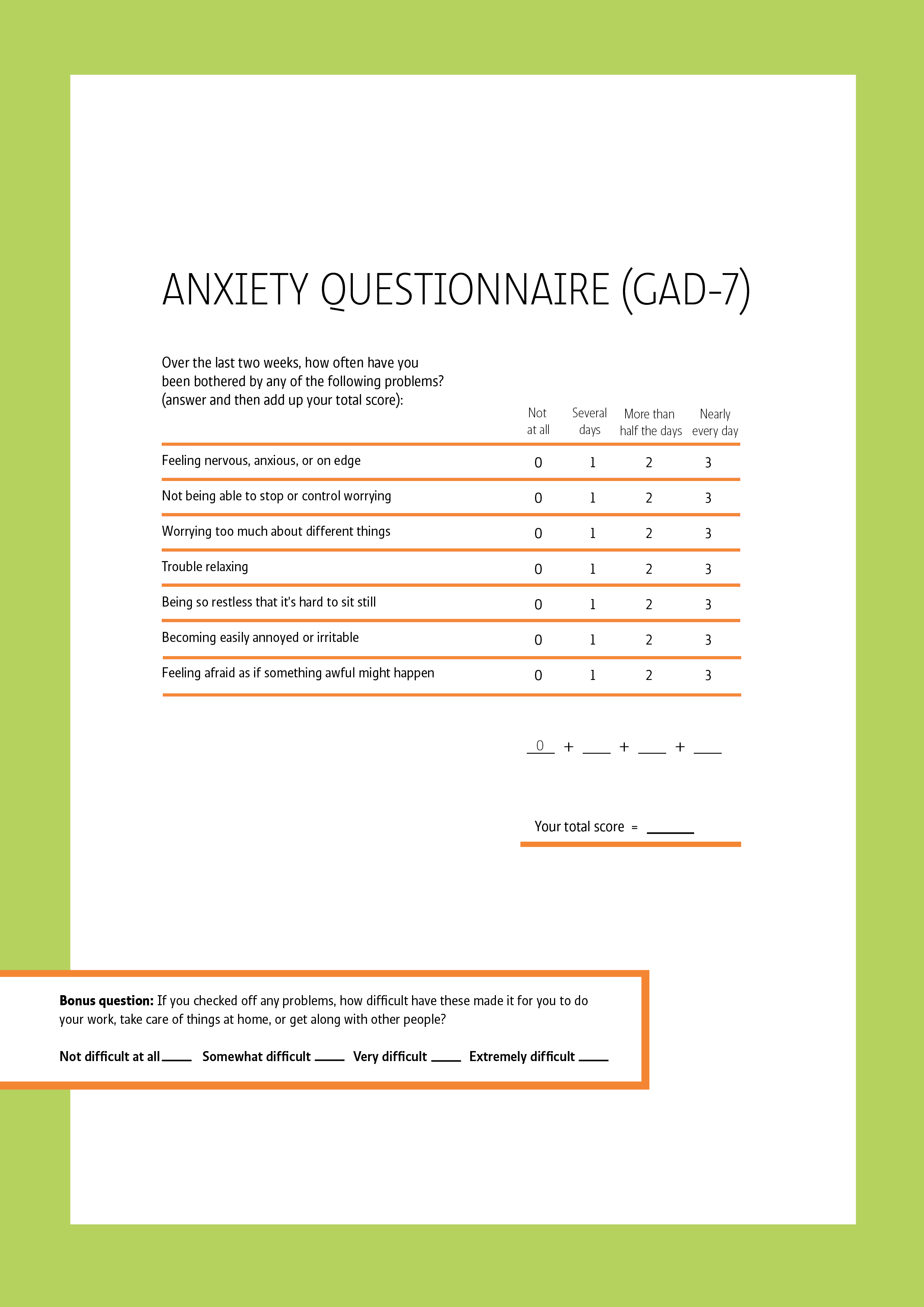 AnxietyQuestionnaire